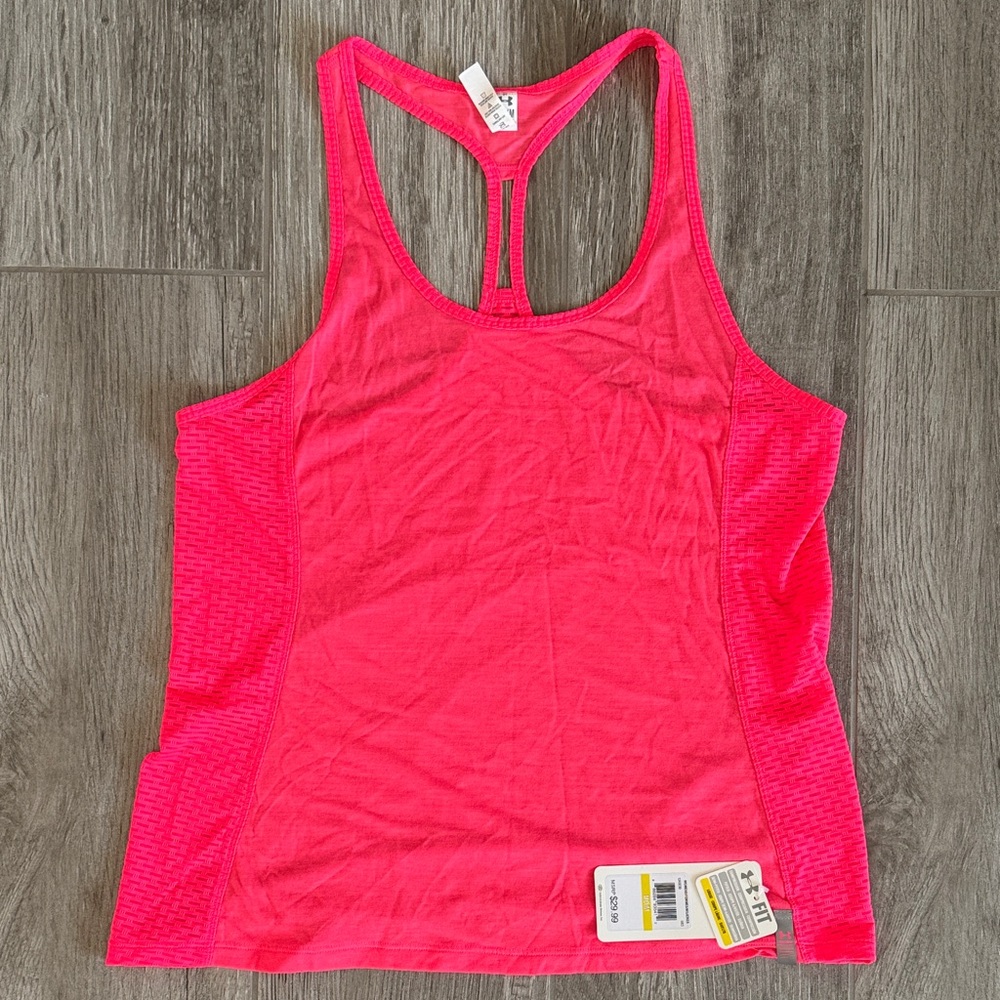 Under Armour Running Women’s Bright Pink Racerback Tank Top